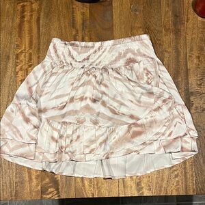 Surf Gypsy Blush and Cream Mini Skirt